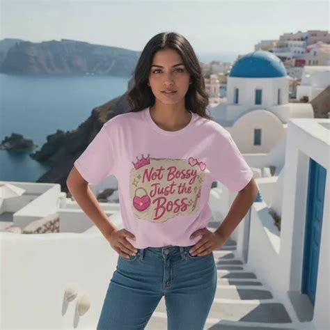 Not Bossy Just the Boss T-Shirt | Women Boss Graphic Tee | Feminine Em ...