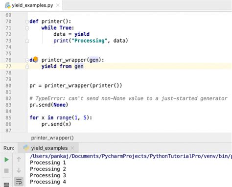 Return with a Yield Statement Python 的图像结果