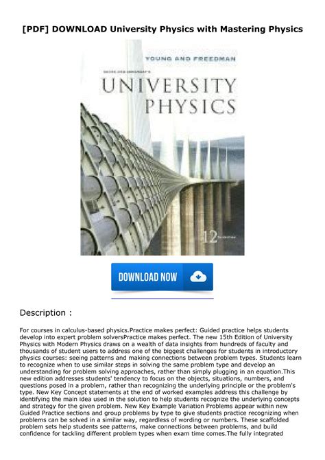 Physics Is Beautiful Mastering Physicsclassified - Surveys Hyatt