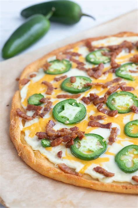 Jalapeño Popper Pizza - Keto Recipe! - All Day I Dream About Food
