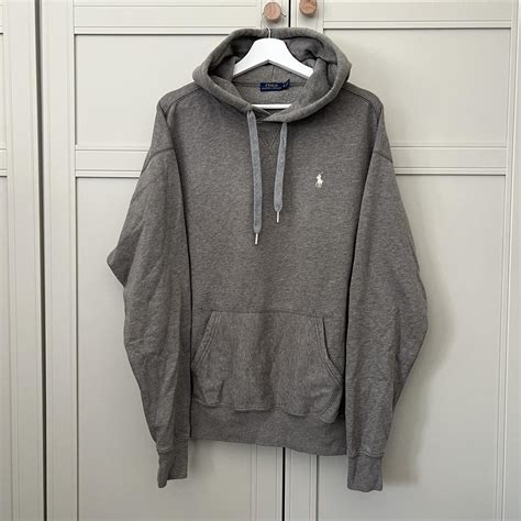 Essential Polo Ralph Lauren grey hoodie. Can’t go... - Depop