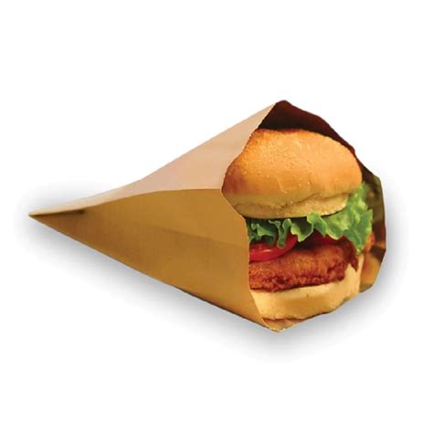Brown Kraft Paper Burger Bag - Nashonuma