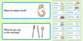 * NEW * What? Questions: Food and Drink Resource