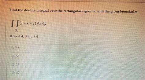 Image result for Double Integral Over a Rectangular Region Formula