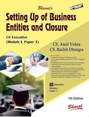 Amazon.in: Buy Setting up of BUSINESS ENTITIES & CLOSURE Book Online at ...