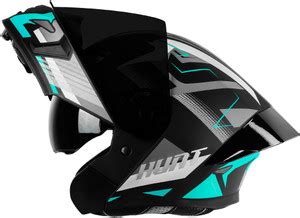 Steelbird SBA-20 Hunt ISI Certified Flip-Up Graphic Helmet for Men with ...