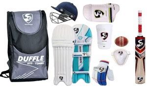 SG Duffle Bag Full Size and SPOFLYy Ball with Full Cricket Kit - Buy SG ...