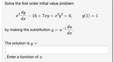 Image result for First Order Initial Value Problem