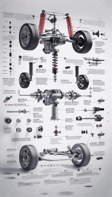 Premium Photo | Detailed Animated Infographic of Car Suspension Systems ...