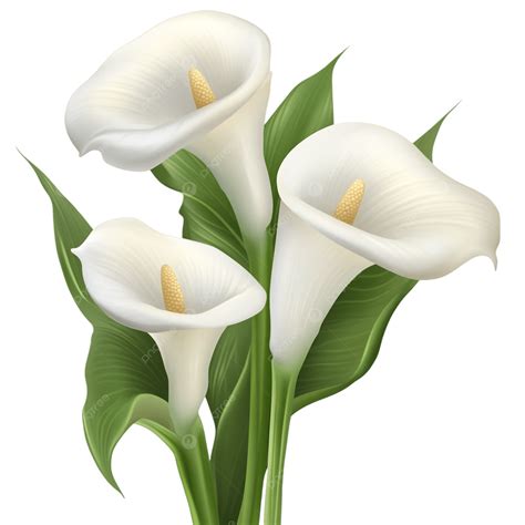 Elegant White Calla Lily Flowers, Calla Lily, Flower, White PNG ...