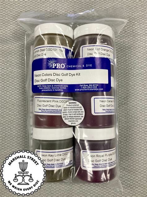 PRO Chemical and Dye - Disc Golf Powder Dyes and Dye Kits