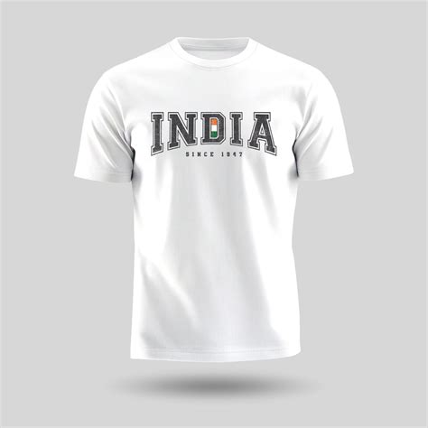 India 1947 | Round Neck Unisex T-Shirt | Pure Cotton Luv My India Fash