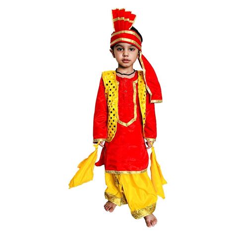 Buy Fancycart Metal Designer Punjabi Bangra Dress For Boys For Cosplay ...