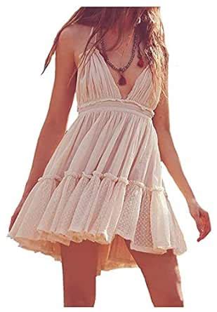 Buy dgrt5yrt5y One Piece Knee Length Dress Ladies Summer Sway Deep ...