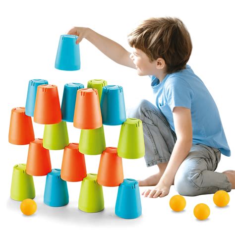 3 in 1 Building Block Interaction Pitching Quick Toss Game Folding Cup ...