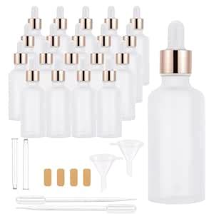 Njvial Frosted Glass Dropper Bottles for Essential Oils 50ml Eye ...