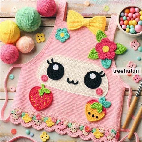 Cotton Crochet Apron Ideas with Leftover Yarn