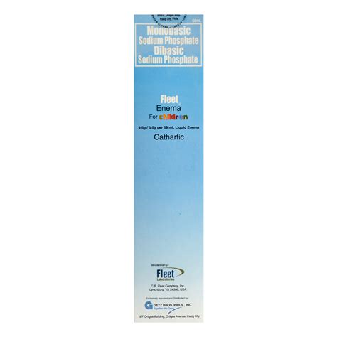 Pediatric Fleet Enema