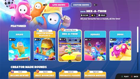 Image result for Fall Guys Modes Menu