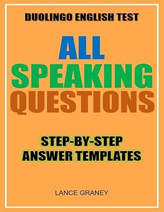 Duolingo English Test - Speaking Answer Templates: Essential Templates ...