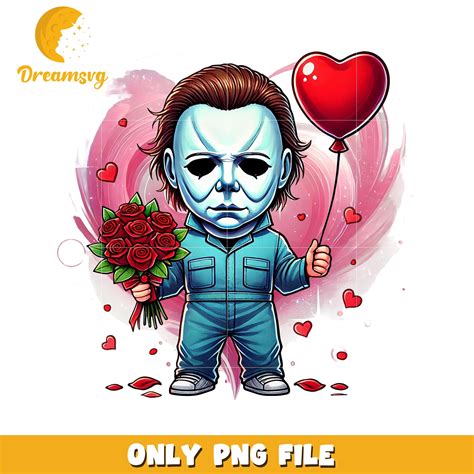 Cute Michael Myers Valentine PNG