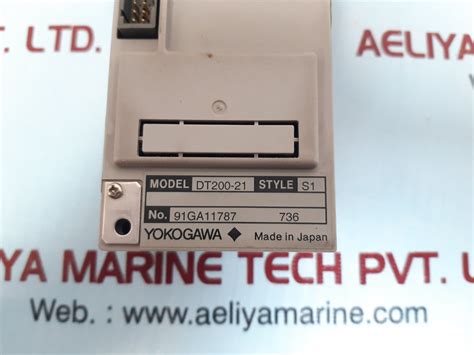 Yokogawa dt200-21 contact output module – Aeliya Marine