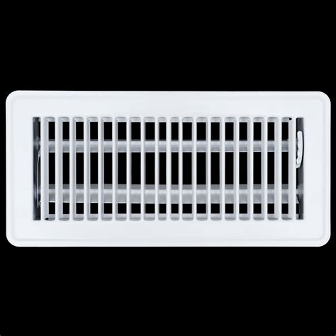 4" x 10" [Duct Opening] Floor Register with Louvered Design | Heavy Du ...
