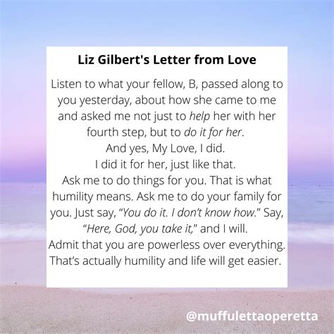 Liz Gilbert's Letter from Love