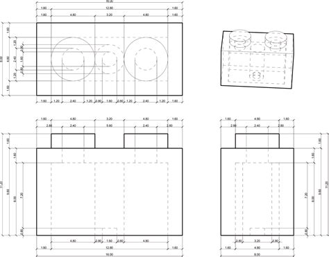 Lego Brick Dimensions