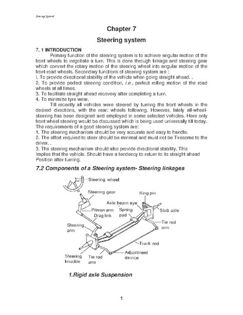 Chapter 7 - Steering System: Key Concepts and Mechanisms Explained ...