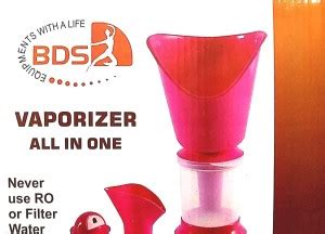 BDS best steam Vaporizer with 3 Attachments Facial Sauna Steamer, Nose ...