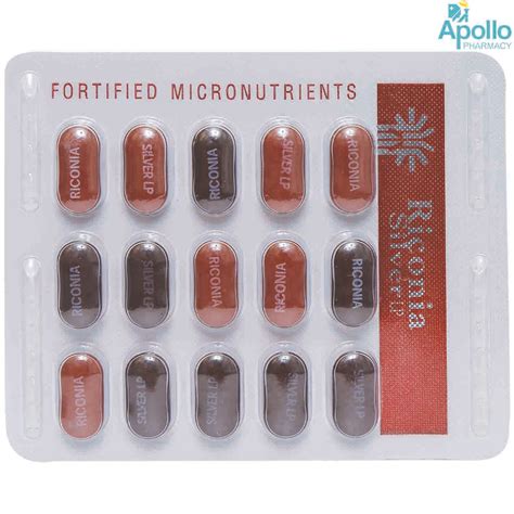 Riconia Silver LP Tablet 15's Price, Uses, Side Effects, Composition ...
