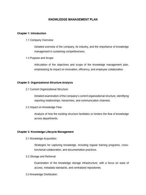 Knowledge Management Project Plan 的图像结果