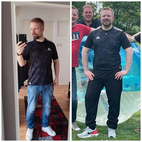Down from 106 kg (234 pounds, right) to 86 kg (190 pounds, left). IF 18 ...