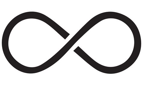 infinity symbol black on transparent background PNG 19787033 PNG