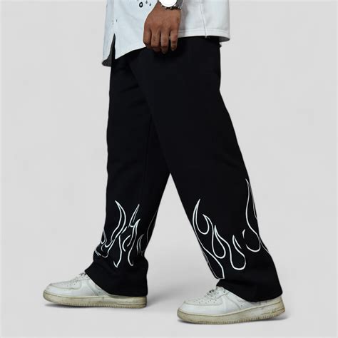 Affordable fashion Stylish Baggy Trackpant|Trousers At VintageDrip ...