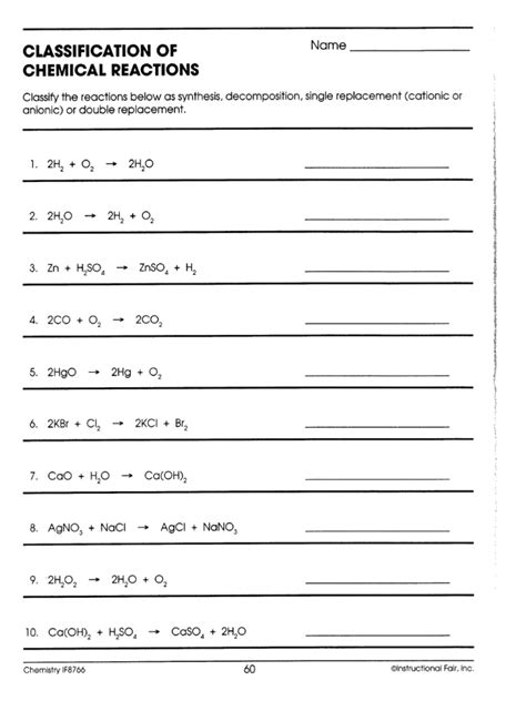 Image result for Basic Chemical Reactions