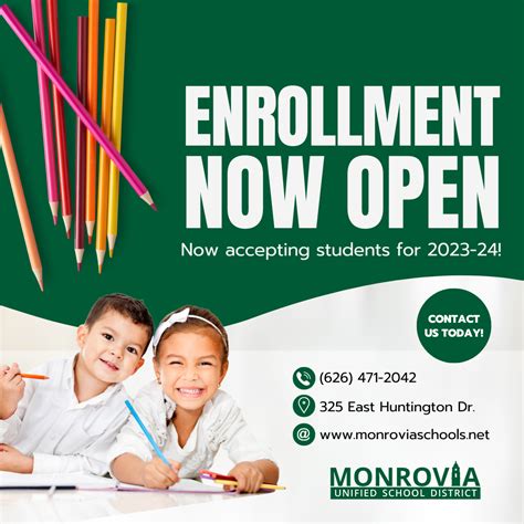 Monrovia Unified is Now Accepting New Student Enrollment for 2023-24 ...