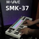 M-VAVE 37-Key MIDI White Keyboard Controller with Synth Engine, 16 RGB ...