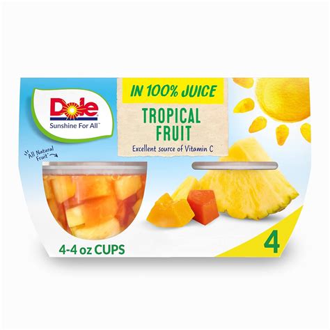 Dole Fruit Cups Tropical Fruit at Darren Pennington blog