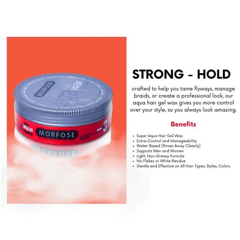 Buy Morfose Super Aqua Hair Gel Wax with Extra Strong Hold, Manage ...