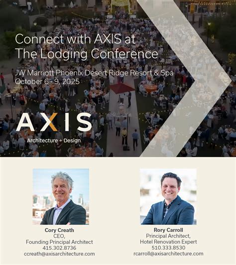 Join AXIS at the 2025 Lodging Conference - AXIS Architecture