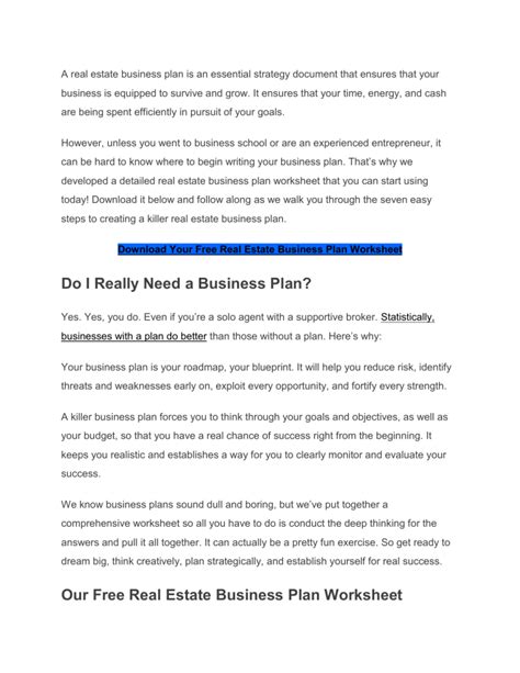 Real Estate Business Plan 的图像结果