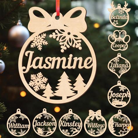 Amazon.com: Personalized Name Christmas Ornaments 2025 – Custom ...