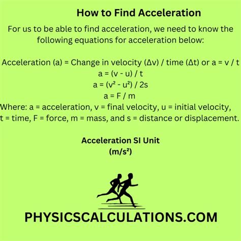 How to Find Acceleration From a Table 的图像结果