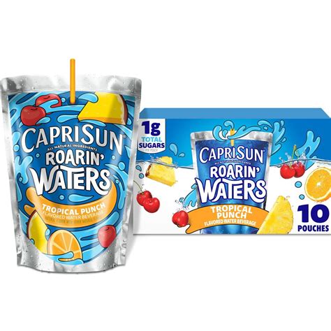 Capri Sun Roarin' Waters Tropical Fruit Juice Drinks - 10pk/6 fl oz ...