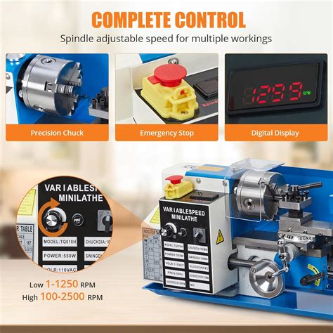 TROPOW Upgraded Metal Lathe 7x14inch, Precision Bench Top India | Ubuy