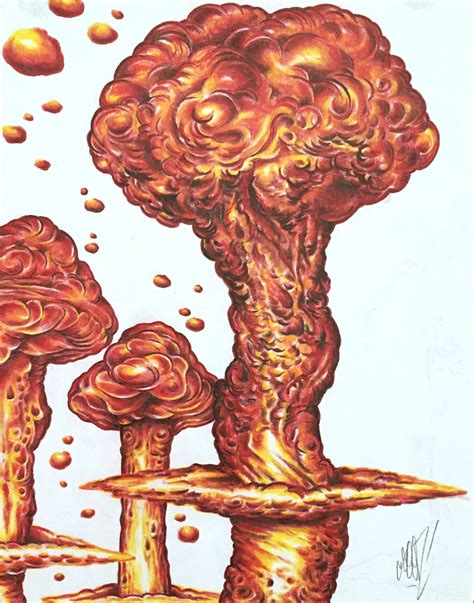 SEEN "Mushroom Clouds"Drawing | DirtyPilot