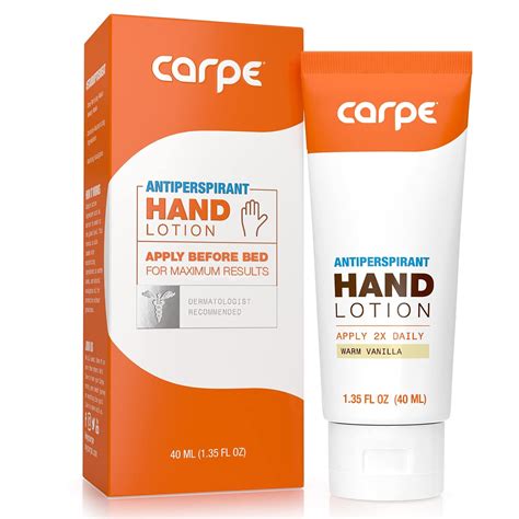 Amazon.com : Carpe Antiperspirant Hand Lotion, A dermatologist-recommended, smooth lotion that ...