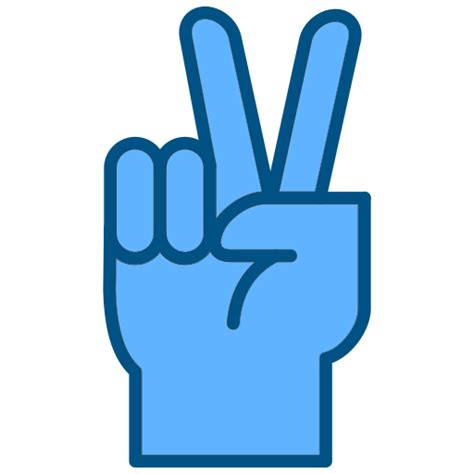 Two fingers - Free hands and gestures icons